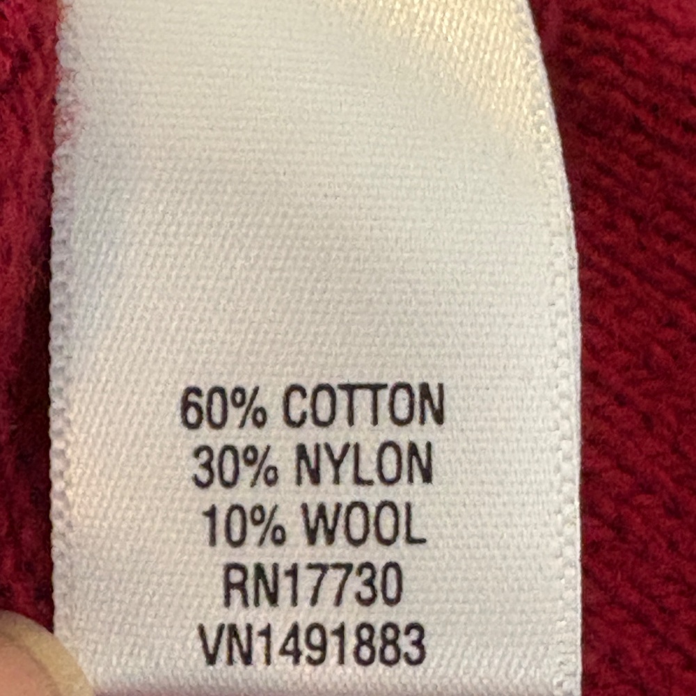 Merona Cotton Blend 1/4 Zip Maroon Sweater - Picture 9 of 11